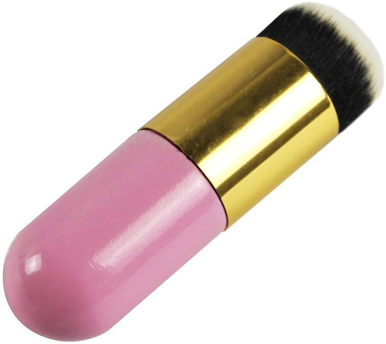 فرشاة ماكياج الأساس STELLAIRE CHERN مثالية لمزج الكريم السائل أو مستحضرات التجميل البودرة الخالية من العيوب بشعيرات صناعية كثيفة عالية الجودة - وردي